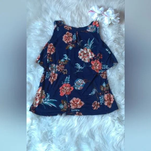 Ace Fashion Floral Tank Top Size Large - Picture 2 of 4